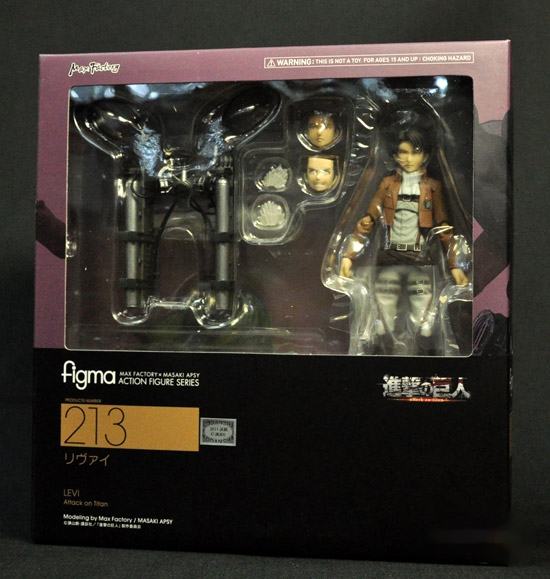 Figma 213. Levi Attack on Titan / Вторжение Гигантов фигурка Леви