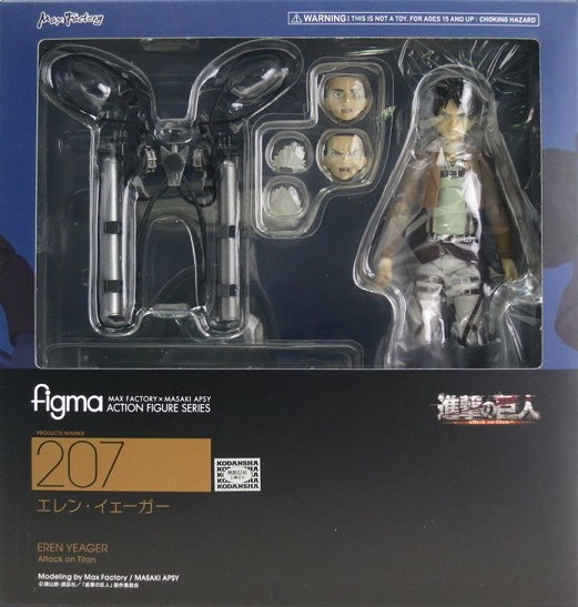 Figma 207. Eren Yeager Attack on Titan / Эрен Йегер фигурка Вторжение Гигантов